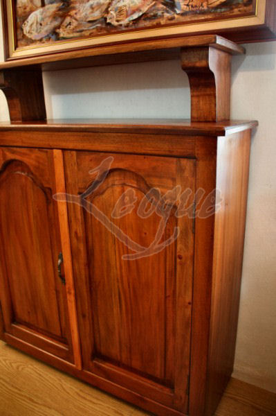 Mahogany Wood Furniture, Console Cabinet with Table Top : Leoque