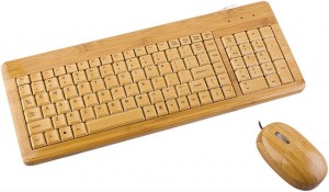 bamboo keyboard & mouse combo