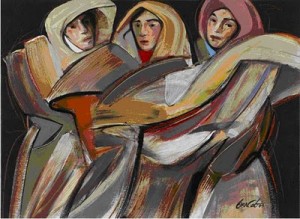 "Three Women" 2009 29.5 x 40 in Acrylic on Canvas