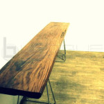 iron wood console table