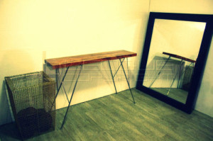 stainless steel y-type console table