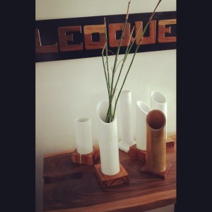 bamboo vases/planters