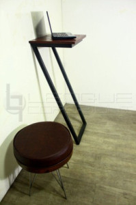 standing laptop desk & stool