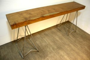 hardwood, hardsteel console table