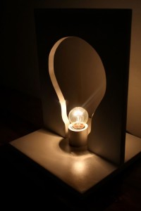 bulb silhouette lamp