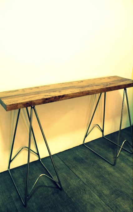 console table using trestle stand