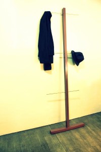 simple wall leaning coat clothes hanger