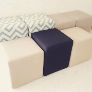 Design Inspiration: Upholstered cube stool