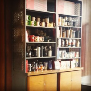 Cafe furniture, coffee cabinet storage and display