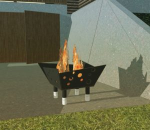 Fire Pit Design, All Metal Material